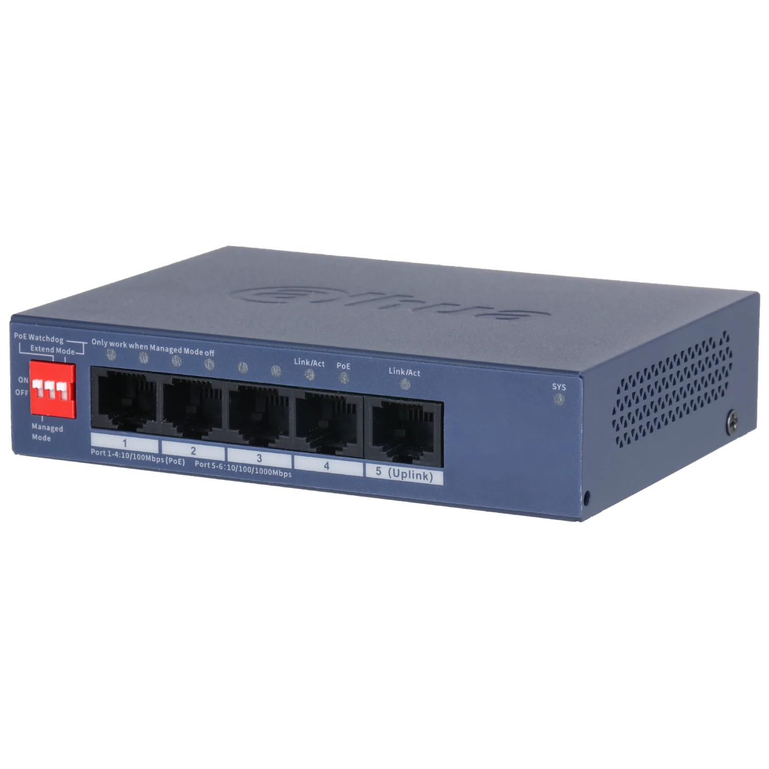 Switch POE Dahua para CCTV Red SSTT - CS4005-4ET1GT-36