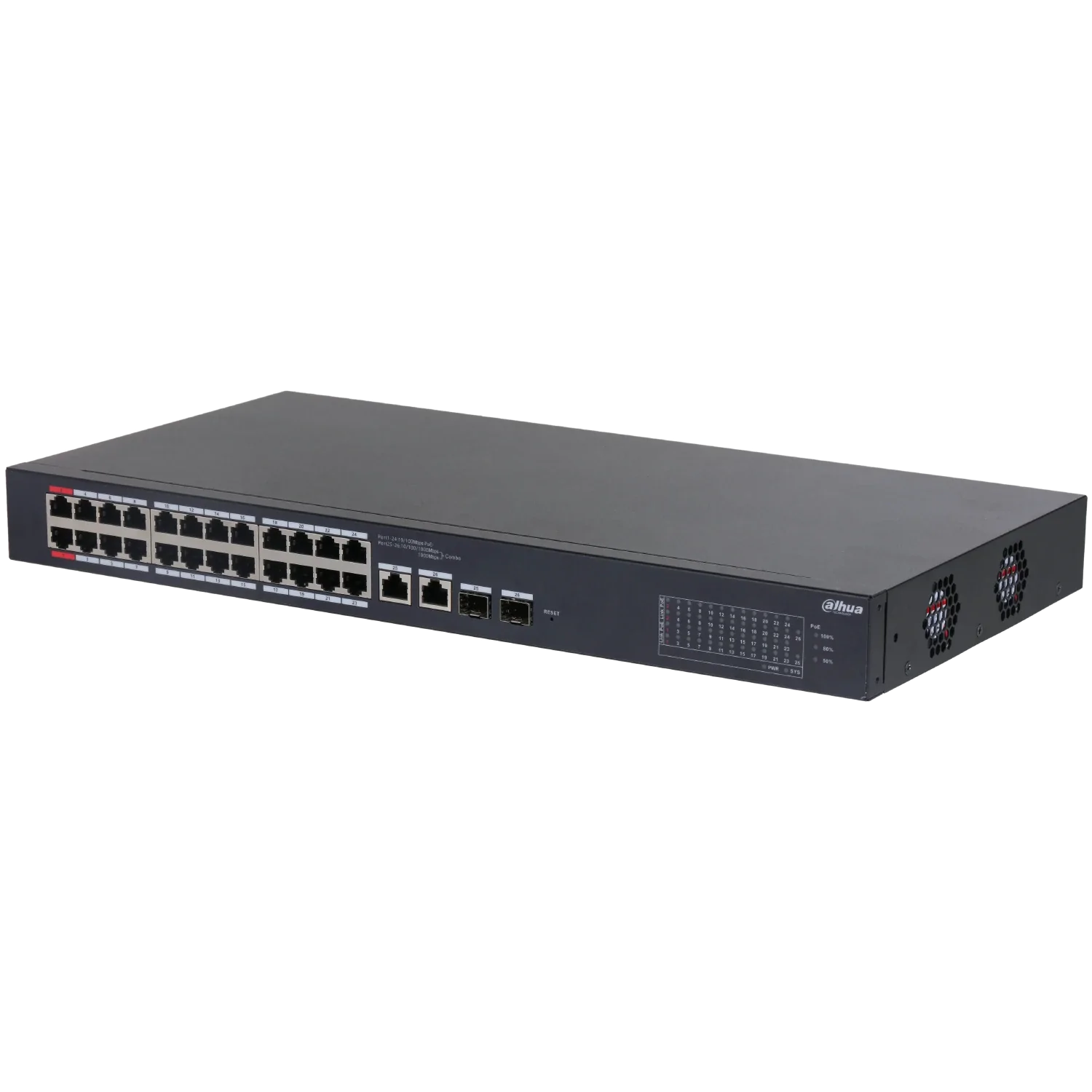 Switch POE Dahua para CCTV Red SSTT - CS4228-24GT-240-V2