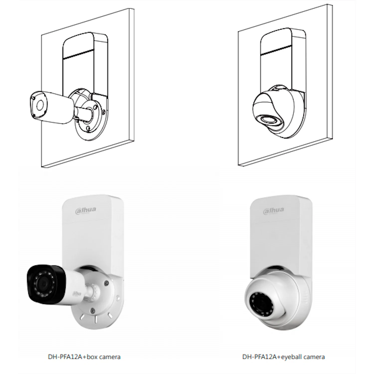 Soportes para camaras de seguridad CCTV - DH-PFA12A
