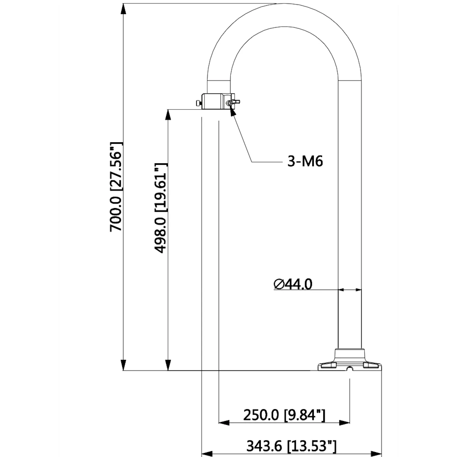 Soportes para camaras de seguridad PTZ CCTV - DH-PFB301S-E