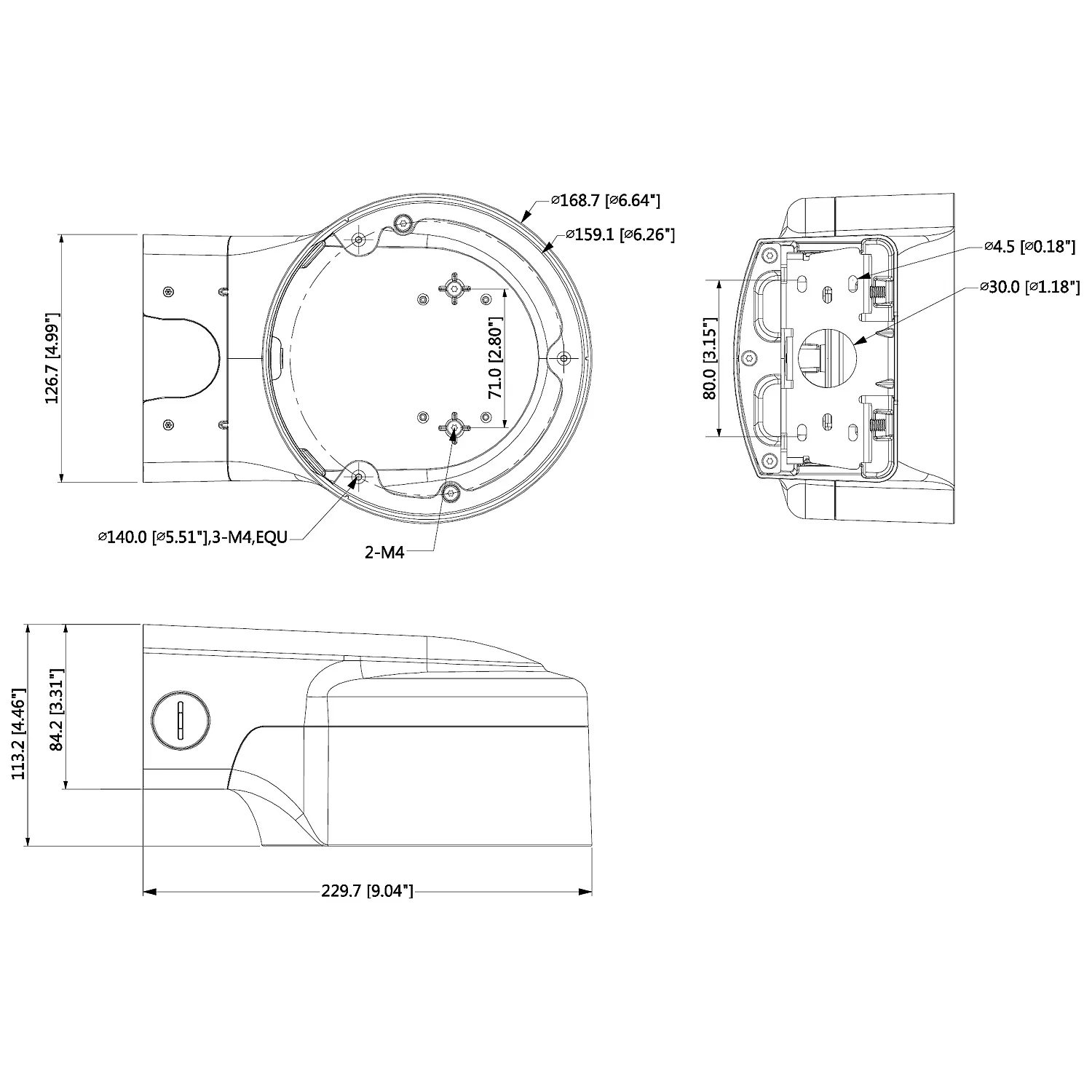 Soportes para camaras de seguridad CCTV - PFB210W