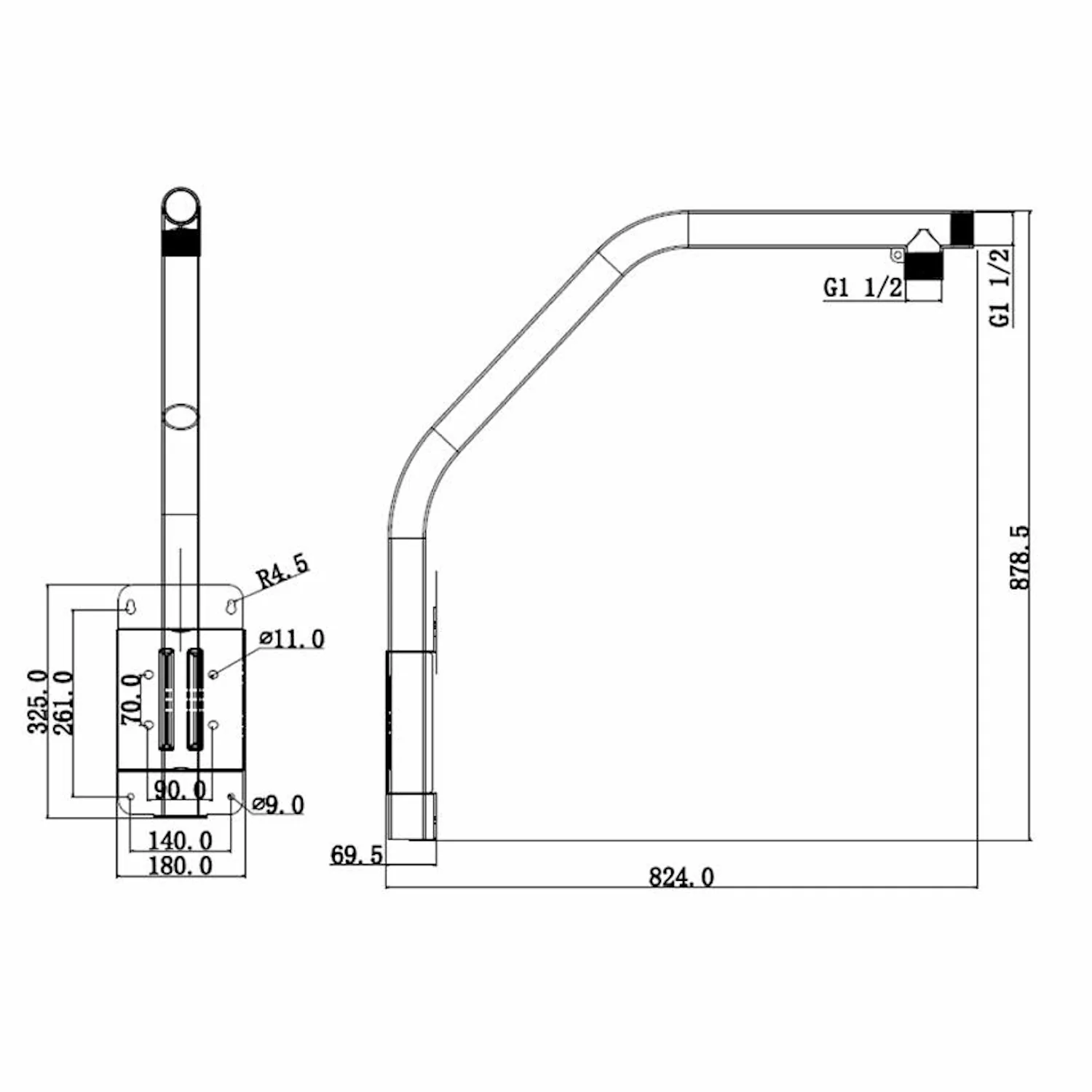 Soportes para camaras de seguridad PTZ CCTV - PFB303S