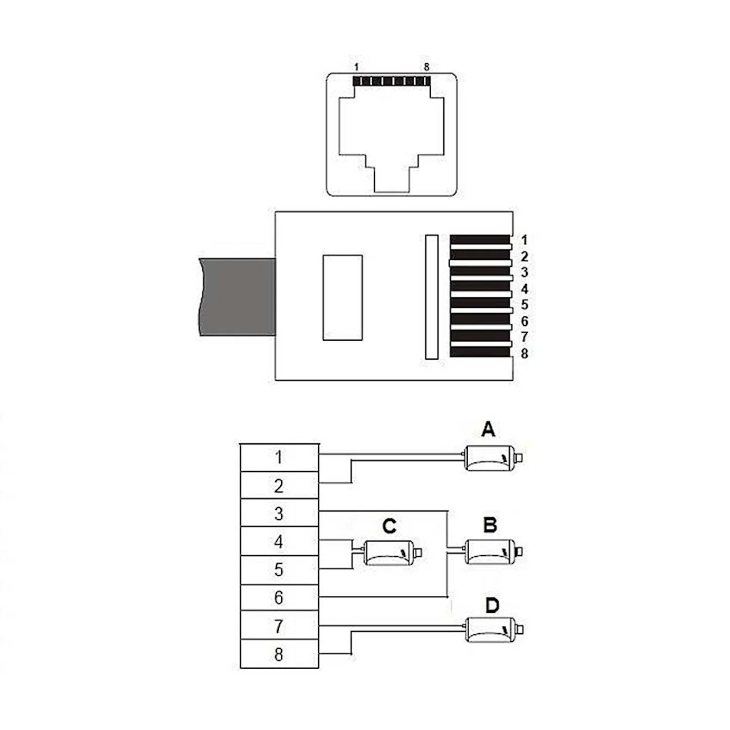 Balun Rack HDCVI Dahua para cámaras de seguridad y vigilancia SSTT - PFM809-4MP