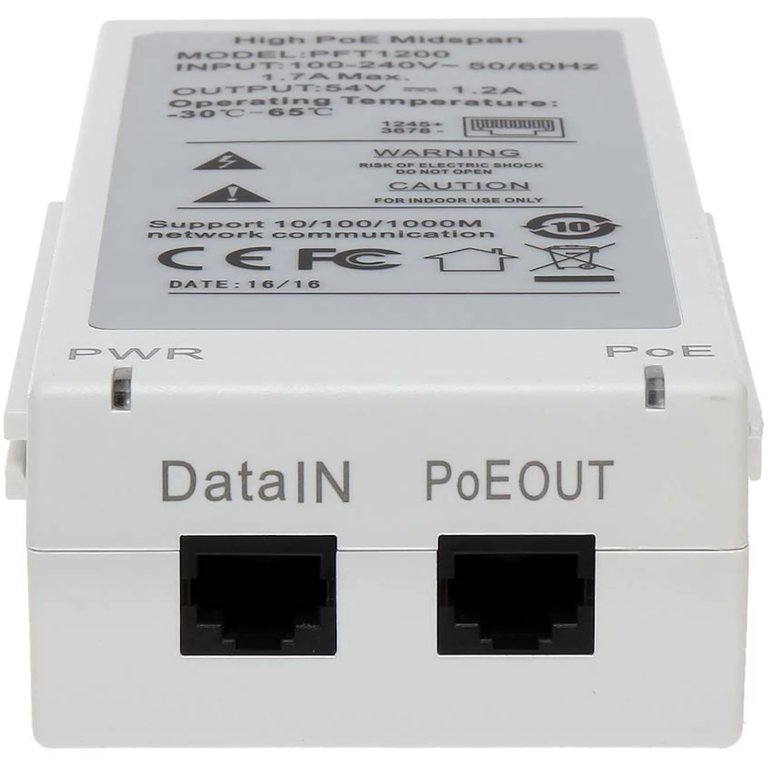 Switch POE Dahua para CCTV Red SSTT - PFT1200