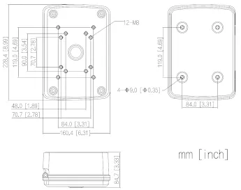 Cajas para camaras de seguridad CCTV - PFA126 - Imagen referencial