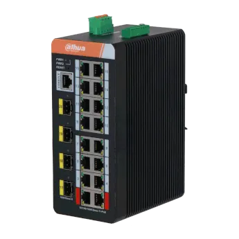 Switch POE Dahua para CCTV Red SSTT - IS4420-16GT-240 - Imagen referencial