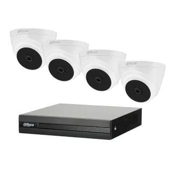 Dahua kit de autoinstalación para Cámaras seguridad HDCVI SSTT - KIT-XVR1B04-I-1T-4xT1A21N-0360B - Imagen referencial