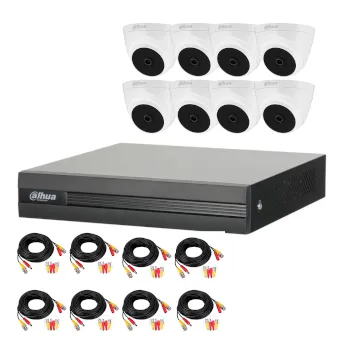 Camaras de seguridad DAHUA SSTT - KIT-XVR1B08-I-1T-8xT1A21N-0360B - Imagen referencial