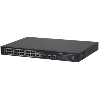 Switch POE Dahua para CCTV Red SSTT - S4228-24GT-240 - Imagen referencial